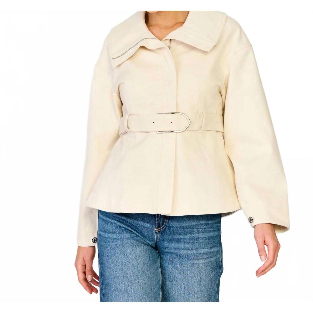 NEW LINE AND DOT russo collared jacket in ecru